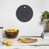 Society6 Bamboo Cutting Board- Kitchen Decor by Emanuela Carratoni – Unique Cutting Boards for Kitchen, 16″ x 10.5″ x 0.5″, Moontime On The Beach(Heart Constellation)