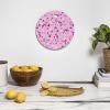 Society6 Bamboo Cutting Board- Kitchen Decor by Emanuela Carratoni – Unique Cutting Boards for Kitchen, 16″ x 10.5″ x 0.5″, Moontime On The Beach(Pink Terrazzo)
