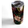 Society6 Burcu Korkmazyurek Birds and Snakes Travel Mug, 20oz, Birds and Snakes(Floral and Birds XII)