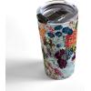 Society6 Burcu Korkmazyurek Birds and Snakes Travel Mug, 20oz, Birds and Snakes(Summer Botanical Garden VIII)