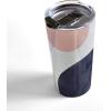 Society6 Emanuela Carratoni 70s Floral Theme Travel Mug, 20oz, 70s Floral Theme(Pastel Shapes)