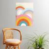 Society6 Emanuela Carratoni Boho Chevron Poster, 18×24(Rainbows and Polka Dots)