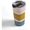 Society6 June Journal Abstract Organic Stripes Travel Mug, 20oz, Abstract Organic Stripes(Pastel Piano Keys)