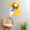 Society6 Llama Waves in Pink Wall Art – Wall Decor by Big Nose Work – Smooth Gloss Paper, 18″ x 24″(Fashion Hipster Llama)