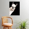 Society6 Llama Waves in Pink Wall Art – Wall Decor by Big Nose Work – Smooth Gloss Paper, 18″ x 24″(Sneaky Llama Black)