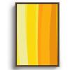 Society6 Ombre Yellow Organic Stripes Canvas Print – Modern Wall Art by Apricot – Framed Canvas, Gallery-Quality Canvas with Fade-Resistant Ink, 8 X 12, Black(Walnut)