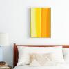Society6 Ombre Yellow Organic Stripes Canvas Print – Modern Wall Art by Apricot – Framed Canvas, Gallery-Quality Canvas with Fade-Resistant Ink, 8 X 12, Black(White)