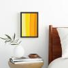 Society6 Ombre Yellow Organic Stripes Canvas Print – Modern Wall Art by Apricot – Framed Canvas, Gallery-Quality Canvas with Fade-Resistant Ink, 8 X 12, Black(Black)