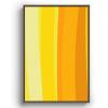 Society6 Ombre Yellow Organic Stripes Canvas Print – Modern Wall Art by Apricot – Framed Canvas, Gallery-Quality Canvas with Fade-Resistant Ink, 8 X 12, Black(Walnut)