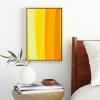 Society6 Ombre Yellow Organic Stripes Canvas Print – Modern Wall Art by Apricot – Framed Canvas, Gallery-Quality Canvas with Fade-Resistant Ink, 8 X 12, Black(Maple)