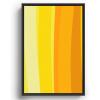 Society6 Ombre Yellow Organic Stripes Canvas Print – Modern Wall Art by Apricot – Framed Canvas, Gallery-Quality Canvas with Fade-Resistant Ink, 8 X 12, Black(Black)