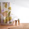 Society6 Shower Curtain – Bathroom Decor by Alisa Galitsyna – Extra Long Fabric Shower Curtains for Bathroom, 71″ x 74″, One Hundred Leaved Plant 9(Colorful Iris Flowers)