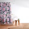 Society6 Shower Curtain – Bathroom Decor by Alison Janssen – Extra Long Fabric Shower Curtains for Bathroom, 72″ x 69″, Flower Stand – Blue(Hi Hibiscus)