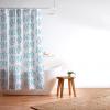 Society6 Shower Curtain – Bathroom Decor by Alison Janssen – Extra Long Fabric Shower Curtains for Bathroom, 72″ x 69″, Flower Stand – Blue(Stay Salty)