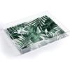Society6 Anita Bella Jantz Tropical Jungle Leaves 4 Acrylic Tray, 15.5″x12″, Green