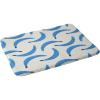 Society6 Bath Mat – Bathroom Decor by Alisa Galitsyna – Non-Slip Memory Foam Bathroom Rugs, Soft Microfiber, Machine Washable, 21″ x 34″, Lazy Summer Pattern 2(Blue Bananas)