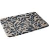 Society6 Bath Mat – Bathroom Decor by Alisa Galitsyna – Non-Slip Memory Foam Bathroom Rugs, Soft Microfiber, Machine Washable, 21″ x 34″, Lazy Summer Pattern 2(Organic Pattern Blue and Beige)