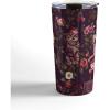 Society6 Burcu Korkmazyurek Birds and Snakes Travel Mug, 20oz, Birds and Snakes(Cat and Floral)