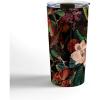 Society6 Burcu Korkmazyurek Birds and Snakes Travel Mug, 20oz, Birds and Snakes(Floral and Birds XII)