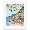 Society6 Calm Woman Portrait Art Print – Wall Decor by Sandra Poliakov – Custom Trimmed Modern Wall Art Prints for Framing, 11” x 14”(Positano  Italy)
