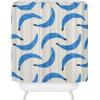 Society6 Shower Curtain – Bathroom Decor by Alisa Galitsyna – Extra Long Fabric Shower Curtains for Bathroom, 71″ x 74″, One Hundred Leaved Plant 9(Blue Bananas)
