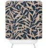 Society6 Shower Curtain – Bathroom Decor by Alisa Galitsyna – Extra Long Fabric Shower Curtains for Bathroom, 71″ x 74″, One Hundred Leaved Plant 9(Organic Pattern Blue and Beige)