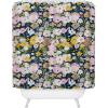 Society6 Shower Curtain – Bathroom Decor by Alison Janssen – Extra Long Fabric Shower Curtains for Bathroom, 72″ x 69″, Flower Stand – Blue(Flower Stand)