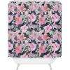 Society6 Shower Curtain – Bathroom Decor by Alison Janssen – Extra Long Fabric Shower Curtains for Bathroom, 72″ x 69″, Flower Stand – Blue(Hi Hibiscus)