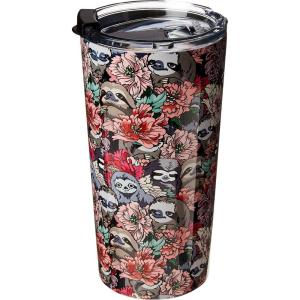 Society6 69799-trvlmg Huebucket Because Sloths Travel Mug, 20oz, Multi(Because Sloths)