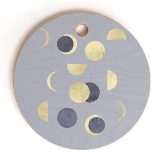Society6 Bamboo Cutting Board- Kitchen Decor by Emanuela Carratoni – Unique Cutting Boards for Kitchen, 16″ x 10.5″ x 0.5″, Moontime On The Beach(Moons Time)