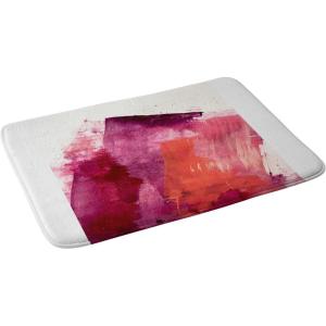Society6 Bath Mat – Bathroom Decor by Alyssa Hamilton – Non-Slip Memory Foam Bathroom Rugs, Soft Microfiber, Machine Washable, 21″ x 34″, Moving Mountains 2(Blushing 2)
