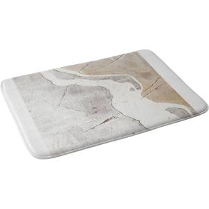 Society6 Bath Mat – Bathroom Decor by Alyssa Hamilton – Non-Slip Memory Foam Bathroom Rugs, Soft Microfiber, Machine Washable, 21″ x 34″, Moving Mountains 2(Still)