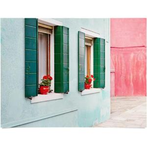 Society6 Burano Pastels – Italy Poster Wall Art – Wall Decor by Eye Poetry Photography – High-Quality, Smooth Gloss Paper, 18″ x 24″