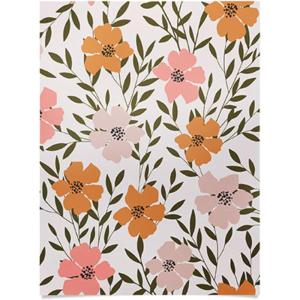 Society6 Emanuela Carratoni Boho Chevron Poster, 18×24(70s Floral Theme)