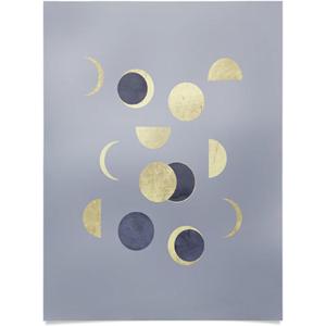 Society6 Emanuela Carratoni Boho Chevron Poster, 18×24(Moons Time)