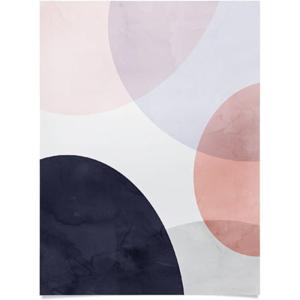 Society6 Emanuela Carratoni Boho Chevron Poster, 18×24(Pastel Shapes)