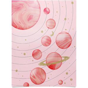 Society6 Emanuela Carratoni Boho Chevron Poster, 18×24(The Pink Solar System)