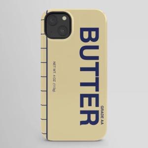 Society6 Fast Foop Butter I iPhone Case (iPhone 16 Pro) Yellow(iPhone 14 Plus)