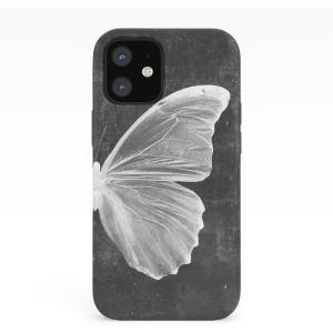 Society6 Phone Case for iPhone 12 – Tough – Stylish Design by Cafelab – Tough Premium Protection Phone Case, Snap-On with Wireless Charging Compatibility Black(Black)