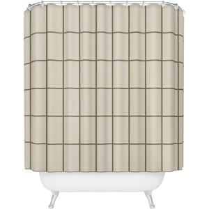 Society6 Shower Curtain – Bathroom Decor by Alisa Galitsyna – Extra Long Fabric Shower Curtains for Bathroom, 71″ x 74″, One Hundred Leaved Plant 9(Back to Basics Sand Olive Green)