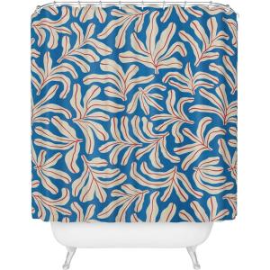 Society6 Shower Curtain – Bathroom Decor by Alisa Galitsyna – Extra Long Fabric Shower Curtains for Bathroom, 71″ x 74″, One Hundred Leaved Plant 9(Lazy Summer Pattern 2)