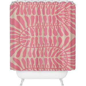 Society6 Shower Curtain – Bathroom Decor by Alisa Galitsyna – Extra Long Fabric Shower Curtains for Bathroom, 71″ x 74″, One Hundred Leaved Plant 9(One Hundred Leaved Plant 9)