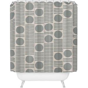 Society6 Shower Curtain – Bathroom Decor by Alisa Galitsyna – Extra Long Fabric Shower Curtains for Bathroom, 71″ x 74″, One Hundred Leaved Plant 9(Simple Pattern 2)