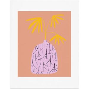 Society6 Woman in A Field of Flowers – Wall Decor by Sandra Poliakov – Custom Trimmed Modern Wall Art Prints for Framing, 11” x 14”, Woman in A Field of Flowers(Still Life Summer)