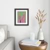 Society6 Pink Cactus On Green by Jeff Mindell Photography-Framed Art Print (Modern Black – X-Small 8″ x 10″-10×12)(Modern Black)