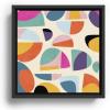 Society6 Abstract Modern Mid Century Canvas Print – Modern Wall Art by Ana Rut Bre Fine Art – Framed Canvas, Gallery-Quality Canvas with Fade-Resistant Ink, 10 X 10, Black