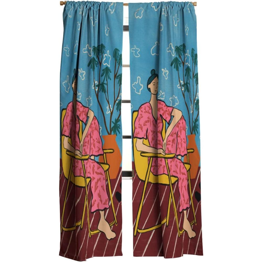 imageSociety6 Blackout Curtains  Window Decor by Sandra Poliakov  Extra Long Floor to Ceiling Curtains 50 x 96 Still Life with an ApplePlant Lady at Home