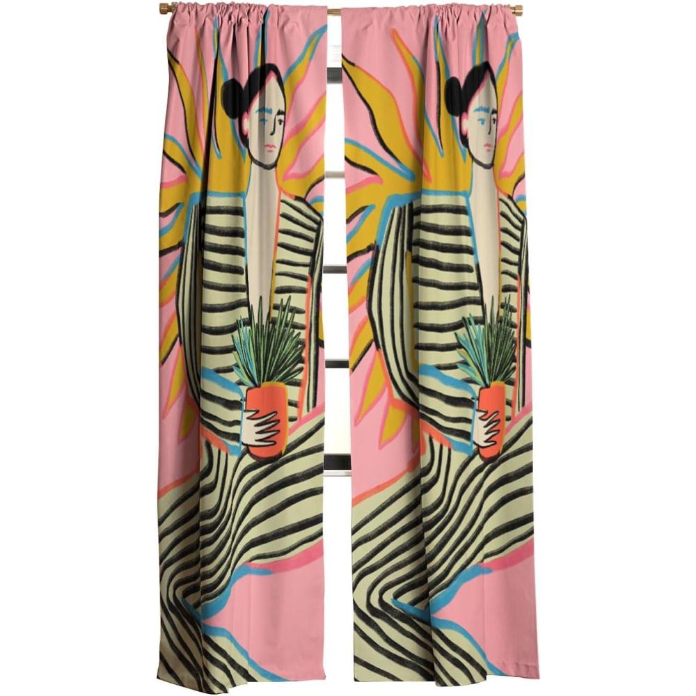 imageSociety6 Blackout Curtains  Window Decor by Sandra Poliakov  Extra Long Floor to Ceiling Curtains 50 x 96 Still Life with an AppleSun Power