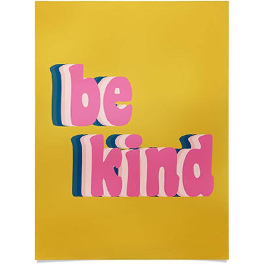 imageSociety6 June Journal Day and Night Rainbow PosterBe Kind Inspirational AntiBullying Typography