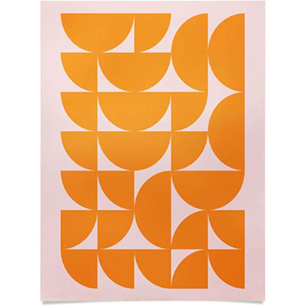 imageSociety6 June Journal Day and Night Rainbow PosterMid Century Mod Geometrics